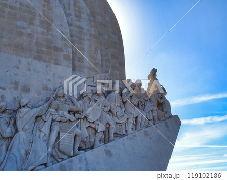 Conquistador's monument in Lisbon 119102186