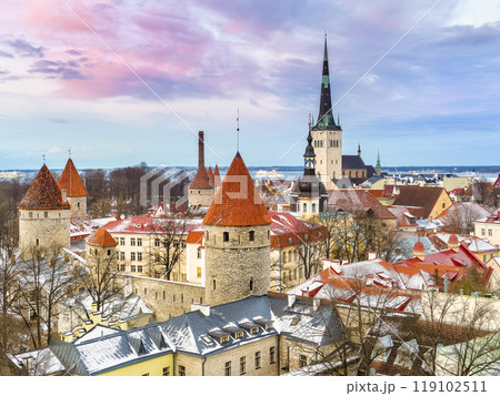 エストニア・タリン歴史地区の眺望 / Tallinn, Estonia 119102511