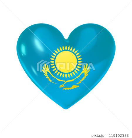 Blue heart with kazakh ornament 1 Blue heart with kazakh ornament 1 119102588