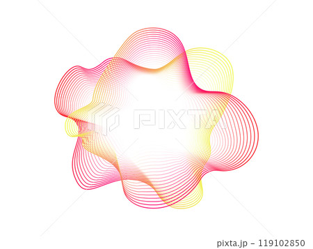 Set of multicolored neon sound wave vibrations. Sound curve , radial spectrum. Colorful template for music poster and banner. Vector radial spectrum. Set of multicolored neon sound wave vibrations. Sound curve , radial spectrum. Colorful template for music poster and banner. Vector radial spectrum. 119102850