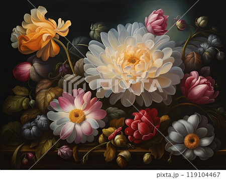 The stylized flowers in Baroque style. However, based on the concept of stylized Baroque flowers. The stylized flowers in Baroque style. However, based on the concept of stylized Baroque flowers. 119104467