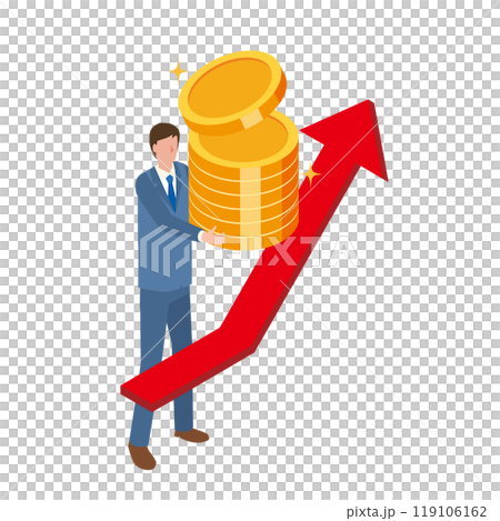 お金が増える男性 お金が増える男性 119106162