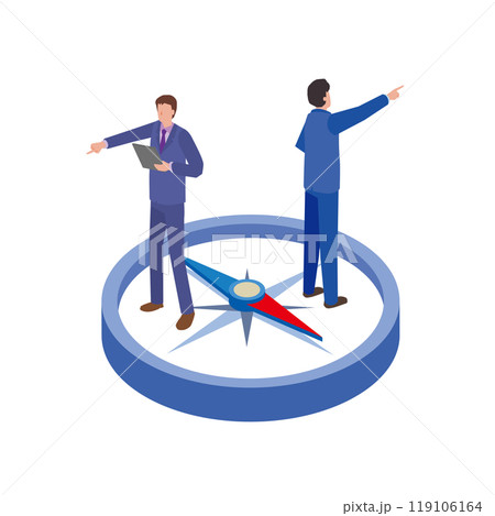 方向性の違うビジネスマン 119106164