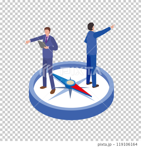 方向性の違うビジネスマン 119106164