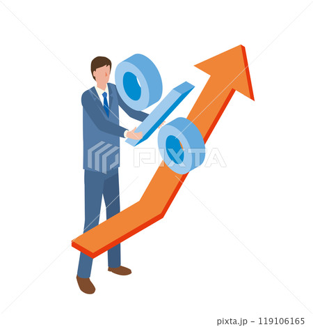利上げと男性 利上げと男性 119106165