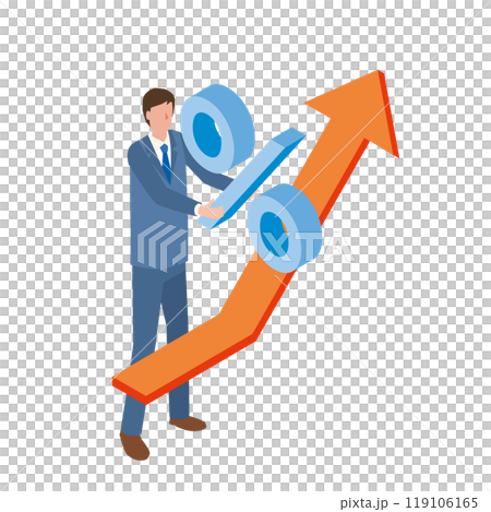 利上げと男性 利上げと男性 119106165