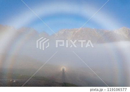 秋の唐松岳登山（ブロッケン現象） 119106577