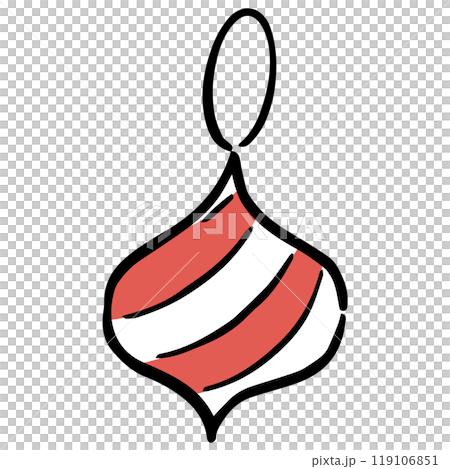 手書き クリスマスのオーナメント 手書き クリスマスのオーナメント 119106851