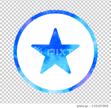 マーブルな星空｜シンプルな星マーク 119107009