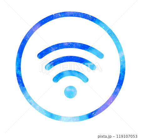マーブルな星空｜Wi-Fiアイコン 119107053