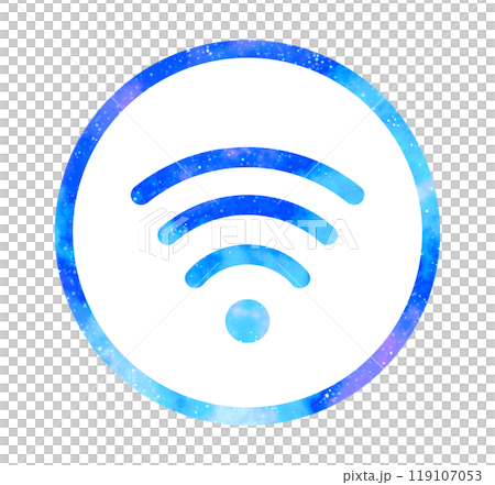 マーブルな星空｜Wi-Fiアイコン 119107053