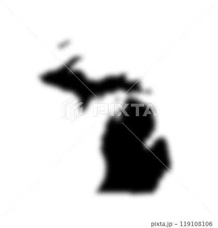 black shadow map of Michigan black shadow map of Michigan 119108106