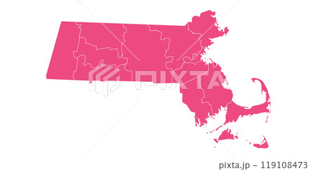 Massachusetts administrative map. counties map of Massachusetts, blank Map, empty map of Massachusetts Massachusetts administrative map. counties map of Massachusetts, blank Map, empty map of Massachusetts 119108473