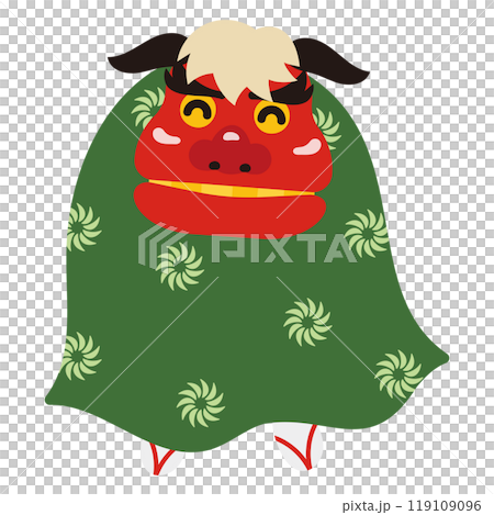 Cute lion dance illustration 119109096