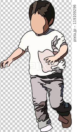 Anime style children illustration, transparent background Anime style children illustration, transparent background 119109296