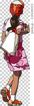Anime style children illustration, transparent background 119109353