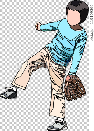 Anime style children illustration, transparent background Anime style children illustration, transparent background 119109360