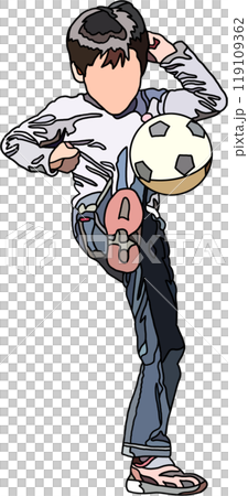 Anime style children illustration, transparent background Anime style children illustration, transparent background 119109362