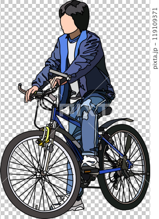 動漫風格兒童插畫,透明背景 動漫風格兒童插畫,透明背景 119109371