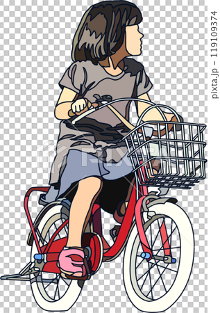 アニメ風の子供イラスト、背景透明 119109374