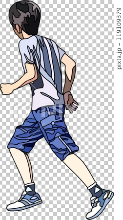 Anime style children illustration, transparent background 119109379