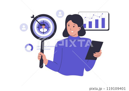 Business target audience concept illustration Business target audience concept illustration 119109401