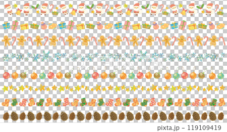 Christmas image decorative border set decoration 119109419