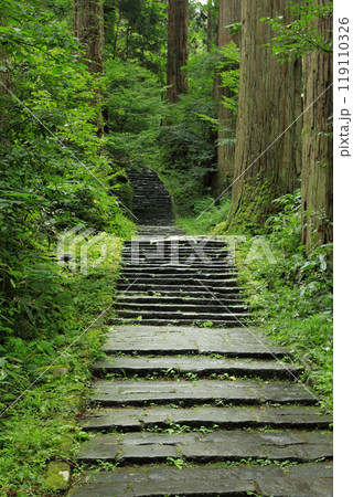 鶴岡市　羽黒山出羽三山神社　一の坂 119110326