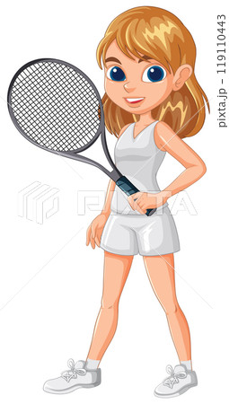 Young Female Tennis Player Young Female Tennis Player 119110443