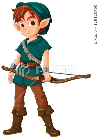 Elf Archer with Bow 119110460