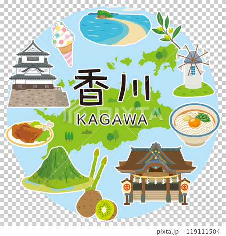 香川県 旅行 観光名所 名産品 素材 香川県 旅行 観光名所 名産品 素材 119111504