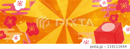 クジ引き抽選会の新年テンプレート 119111644