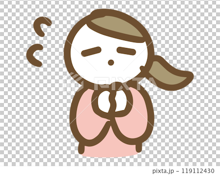 一個女人看起來很抱歉 119112430