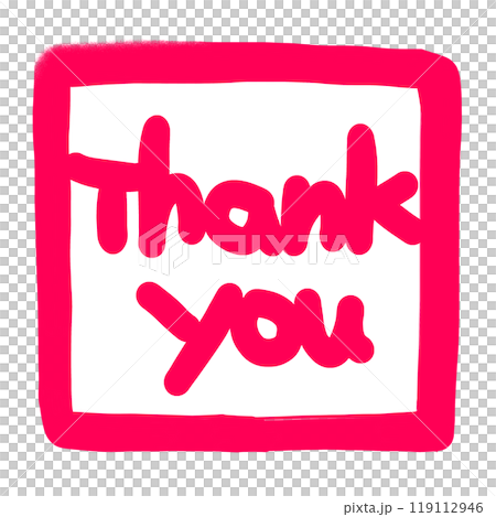 Thank you stamp illustration 119112946
