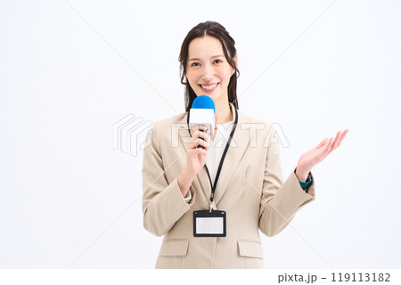 インタビューアー レポーター 司会者 アナウンサー 取材 芸能 インタビューアー レポーター 司会者 アナウンサー 取材 芸能 119113182