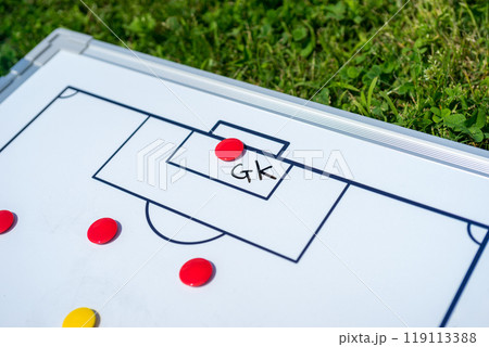 サッカーのゴールキーパー 119113388