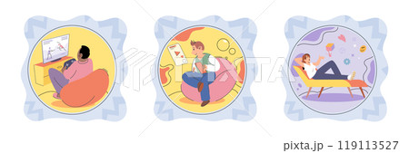 Boundary vector illustration. Setting boundaries is important for maintaining healthy relationships Effective communication is key to establishing clear boundaries Nonverbal cues play significant role 119113527