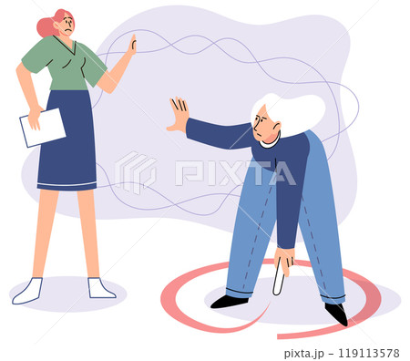 Boundary vector illustration. Boundaries act as safeguards, protecting our personal space and emotions Each persons unique personality traits influence their preferences for boundaries Exploring Boundary vector illustration. Boundaries act as safeguards, protecting our personal space and emotions Each persons unique personality traits influence their preferences for boundaries Exploring 119113578