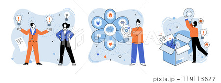 Unconventional thinking vector illustration. The unconventional thinking metaphor is beacon lighting path to success Embrace your individuality its lighthouse guiding your ship decisions Unconventional thinking vector illustration. The unconventional thinking metaphor is beacon lighting path to success Embrace your individuality its lighthouse guiding your ship decisions 119113627