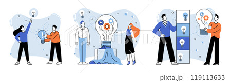 Unconventional thinking vector illustration. Success is echo footsteps taken differently in journey innovation The concept individualism is foundation upon which success is built Personality Unconventional thinking vector illustration. Success is echo footsteps taken differently in journey innovation The concept individualism is foundation upon which success is built Personality 119113633