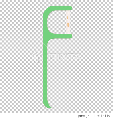 汚れのついた糸ようじの3Dイラスト 汚れのついた糸ようじの3Dイラスト 119114119