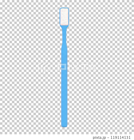 從正面看到的牙刷 3D 插圖 119114131