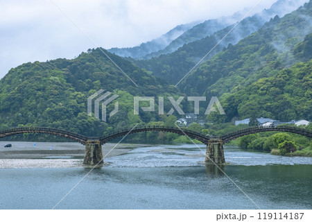 日本三名橋錦帯橋 山口県岩国市岩国 日本三名橋錦帯橋 山口県岩国市岩国 119114187