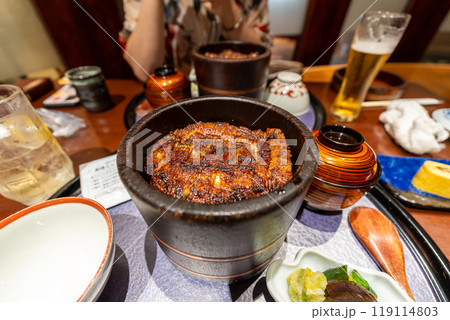 Hitsumabushi Nagoya style grilled eel 119114803