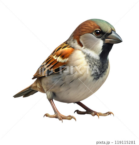 3d rendering of dynamic sparrow 3d rendering of dynamic sparrow 119115281