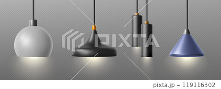 Modern ceiling chandelier hanging on wire Modern ceiling chandelier hanging on wire 119116302