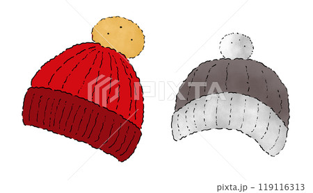 ニット帽 イラスト 119116313