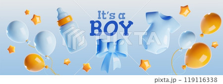 Baby boy birthday banner Baby boy birthday banner 119116338