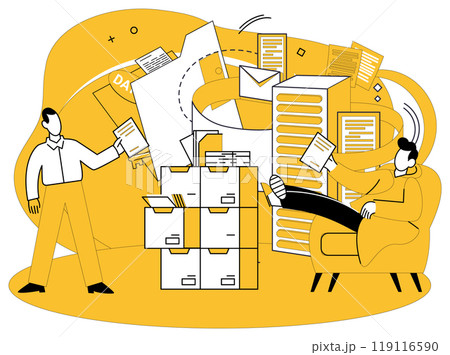 Data science vector illustration. Data analytics professionals are architects constructing bridges between data and insights Database management is cornerstone intricate web digital development Data science vector illustration. Data analytics professionals are architects constructing bridges between data and insights Database management is cornerstone intricate web digital development 119116590