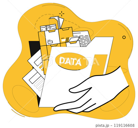 Data science vector illustration. Statistics become vibrant storytellers in hands adept data science professionals Big data is raw material awaiting sculptors touch in realm analytics 119116608